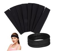 SOIMISS 8pcs Sports Headbands Elastic Moisture Wicking Athletic Headbands for Running Yoga Basketball Soccer Unisex Thin Wide Styles for Comfort and Focus