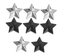 SOIMISS 8pcs Star Shape Tire Valve Caps for Cars Durable Valve Stem Covers Easy Installation for Motorcycle and Bicycle Versatile Auto Accessories Silver and Black