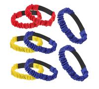 SOIMISS 8pcs Three Legged Race Bands for Teamwork Training Adjustable Elastic Straps with Wear Resistant Outdoor Race Bands for Family Bonding and Interactive Field Day Games