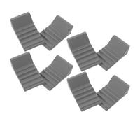 SOIMISS 8pcs Trash Can Wall Spacer Silicone Bumper Pads, Grey | Absorbs Impact, Bottom Grip Texture, Dual Pad Design, Anti-slip Support for Wooden Surfaces and Studies