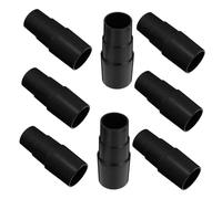 SOIMISS 8pcs Vacuum Hose Adapter Kit Vacuum Cleaner Attachment Reducer Compatible with Multiple Brands Black for Enhanced Suction and Easy Connection
