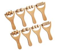 SOIMISS 8pcs Wooden Massage Roller Tools Foot Massager Balls for Rolling Relief for Back Shoulder Neck and Daily Use