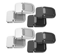 SOIMISS 8pcs Zinc Alloy Laptop Feet Riser Set Mini Self-Adhesive Invisible Laptop Stand and Keyboard Tilt Stand for Desk, Portable Notebook Lifter with Black and Silver Adjustable Feet