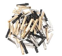 SOIMISS 90Pcs Small Metal Alligator Hair Clips for Styling and Sectioning Duckbill Barrettes DIY Hair Accessories for Women Material with Black Gold Steel Colors Various