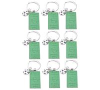SOIMISS 9pcs Soccer Field Keychain Pendants Decorative Football Keyrings for Sports Fans Souvenir for Keyrings Bag Charms and Car Keys