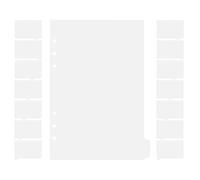 SOIMISS A5 14pcs PVC Binder Dividers with Tabs, 6-Hole Index Page Markers for Notebooks and Notepads, Daily Use Filing and Organizing Supplies for Office and School