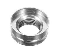 SOIMISS Acoustic Guitar Endpin Strap Button Screw Thread Pickup Tail Pin Cap Silver Replacement for Easy Installation and Secure Mounting