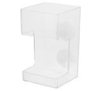 SOIMISS Acrylic Fish Tank Feeder with Suction Cup Square Sinking Feeding Tube Preventing Food Drift Aquarium Fish Food Holder Tray Accessory for Shrimp