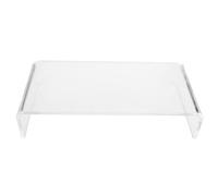 SOIMISS Acrylic Keyboard Cover and Riser Stand Waterproof Cat-proof Protective Case for Office Computer and Laptop Screen Elevation, 45x20x10cm