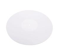 SOIMISS Acrylic Record Mat for Turntable Thick White for Vinyl Records and Home Audio Player Use