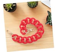 SOIMISS Adjustable Red Acrylic Purse Chain Strap Lightweight Handbag Replacement for Wallets DIY Craft Accessory Versatile Decoration for Bag Upgrades