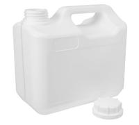 SOIMISS Airtight 5l Liquid Storage Bottle with Lid, White Hdpe Plastic Container for Chemicals and Water, Gallon Jugs with Secure Sealing, for Industrial Use and Outdoor Jobs