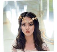 SOIMISS Alloy Leaf Wedding Headband with Rhinestones Lightweight Bridal Tiara for Rustic to Elegant Hair Crown for Brides Romantic Fits Various Hairstyles