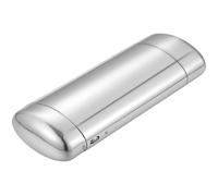SOIMISS Aluminium Sunglasses Case, Portable Slim Glasses Case, Lightweight Metal Glasses Pouch, Automatic Opening, Drop Protection Eyewear Organizer For Men Women, Silver
