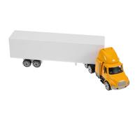 SOIMISS American Container Truck Model Toy for Boys and Girls Die-Cast Alloy Transport Car 32 Scale Truck for Boys and Girls for Playtime and Collecting