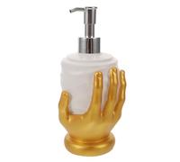 SOIMISS Anatomical Heart Soap Dispenser Pump Bottle, Gold Gothic Lotion Dispenser for Halloween Bathroom and Kitchen Sink, Spooky Valentine’s Day Liquid Soap Container