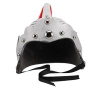 SOIMISS Ancient Helmet Silver Medieval Prop for Boys and Realistic Historical Soldier Headwear for Theater Role Play and Halloween