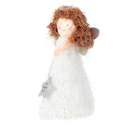 SOIMISS Angel Christmas Tree Topper, Angel Tree Topper Christmas Decoration,Blue Plush Angel Pendant Angel for Top Of Christmas Tree for Home Party Decorations (White)