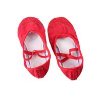 SOIMISS Anti-Slip Ballet Dance Shoes with Elastic Band Lightweight Yoga Footwear for Women and Sole for Ballet Jazz Modern and Ballroom Dancing Red