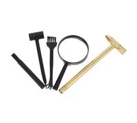 SOIMISS Archaeological Dig Tool with Hammer Brush Magnifier Realistic Rock Breaking Kit for Educational Excavation Play Portable Garden Tools for Boys Exploration and Teamwork