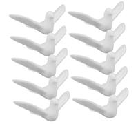 SOIMISS Artificial Model Decor 10pcs Mini Pigeon Models White Dove Birds Craft for Home
