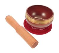 SOIMISS Authentic Nepal Singing Bowl with Wooden Mallet and Soft Cushion Handcrafted Tibetan Sound Bowl for Meditation Yoga Relaxation Mindfulness Portable and Stable Sound Therapy