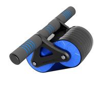 SOIMISS Automatic Kick-back Ab Roller Wheel for Abdominal Exercise Sturdy Fitness Device for Core Strengthening Suitable for Men Women Beginners Blue