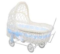 SOIMISS Baby Shower Flower Basket Trolley Woven Pp Decorative Multi-Function Packing Basket for Photo Props