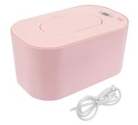 SOIMISS Baby Wipe Warmer and Dispenser for Babies, Portable USB Heated Wet Tissue Container with Intelligent Temperature Control, Pink, Suitable for Travel and Nursery Use