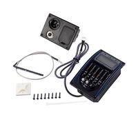 SOIMISS Band Guitar Equalizer Preamp Tuner Lc Piezo Pickup for Acoustic Classical Guitars Amplify Sound with Easy Controls No Battery Required Model Black