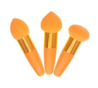 SOIMISS Beauty Sponge Makeup Pen 3Pcs Portable Foundation Sponge Brush Set with Ergonomic Handle for Blending and Bounce Application Face Makeup Tool for Women On-The-Move