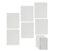 SOIMISS Binder Index Dividers 6 Holes Pp Material Monthly Stickers Planner Divider Tabs for Office Personal Use with Visibility and Sturdy Design