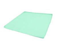 SOIMISS Bird Cage Tray Liner Silicone Waterproof Floor Protector 23.6 Inch | Light Green Square Mat, Fits Standard Trays, Improves Traction, Easy Daily Cleanup, for Aviary and Balcony Use