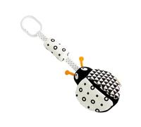 SOIMISS Black and White Animal Stroller Pendant Crib for Early Education High Contrast Visual Stimulating Hanging for Newborns Color Recognition and Sight Development Aid