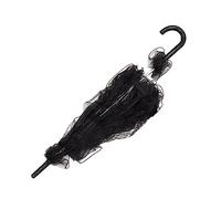 SOIMISS Black Lace Parasol Bridal Lace Umbrella with Aluminum Alloy Frame, Comfortable Hand Feeling, for Weddings and Performances Photography Props