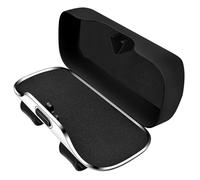 SOIMISS Black Matte Sunglasses Holder for Car Visor with Open Clip Stable Eyeglasses Storage Organizer for Suvs and Trucks Instant Glare Reduction and Quick Access Eyewear Case