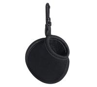 SOIMISS Black Neoprene Golf Ball Bag with Fine Plush Inner Layer for Protecting and Storing Golf Balls, Lightweight and Sturdy Golfing Accessory for Practical Use on The Course