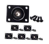 SOIMISS Black Rectangular Guitar Input Jack Plate with 6.35mm Socket for Electric Guitars and Audio Equipment Sturdy Metal for Daily Practice and Professional Performances