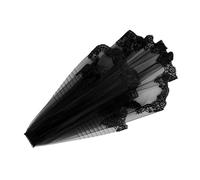 SOIMISS Black Veil and Photography Halloween with Delicate Lace Pattern and Polyester Material, Retro Style Headwear Easy to Fix on Hairstyles for Women Suitable for Bachelorette Night
