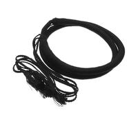 SOIMISS Black Wool Men Headband Arab Dubai Style Braided Tassel Flexible Size Shemagh Headscarf Headband Enhances Overall Styling for Daily Life and Stage Performances