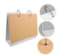 SOIMISS Blank Desktop DIY Calendar Removable Page Hand Painted Planner with White Stand for Home Office Table Organization and Creative Scheduling