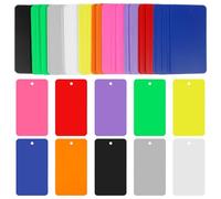 SOIMISS Blank Plastic Labeling Tags 200Pcs with Holes for Asset Identification Plant Markers Waterproof Nursery Garden Labels Mixed Colours