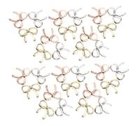 SOIMISS Bowknot Nail Charms Alloy Studs for Manicure Nail Art Accessories Luster Elegant Decorations for Weddings Parties Daily Use