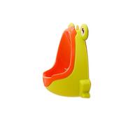 SOIMISS Boys Potty Training Urinal with Suction Cups, Sturdy Pp Plastic, Easy to Mount, Cartoon Frog Design for Toilet Aim and Stand-up Potty Training at Home