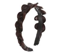 SOIMISS Braid Headband with Teeth Synthetic Hair Natural Looking and High Temperature Hair Accessory for Women Non Slip Wig Headband Suitable for All Hairstyles and Colors
