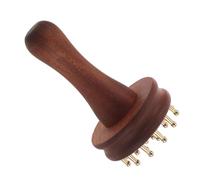 SOIMISS Brass Gua Sha Massage Comb for Body and Scalp, Portable Traditional Chinese Meridian Point Brush, Promotes Circulation, Ergonomic Design for Home and Office Relaxation