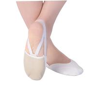 SOIMISS Breathable Skid Ballet Socks for Women and White Elastic Yoga and Dance Floor Socks Comfortable Half Sole Dance Shoes for Indoor Practice and Travel