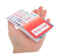SOIMISS Bridge Bidding Cards PVC Plastic Standard Compliant Indoor Board Game Essential for Bridge Players Tournament Use Reusable and Portable Play Cards