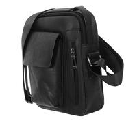 SOIMISS Business Men Crossbody Waist Bag Multi Function Casual Pouch for Travel Outdoor Sports Durable Black Coin Purse for Daily Essentials for Business Trips Leisure Activities