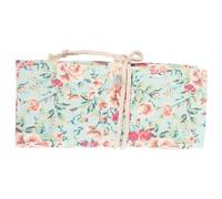 SOIMISS Canvas Pen Roll up Bag Pencil Wrap Pouch Large Capacity Portable Prevent Pen Point from Breaking and Falling Decorative Pattern Stylish Roll up Type for Art Students Drawing